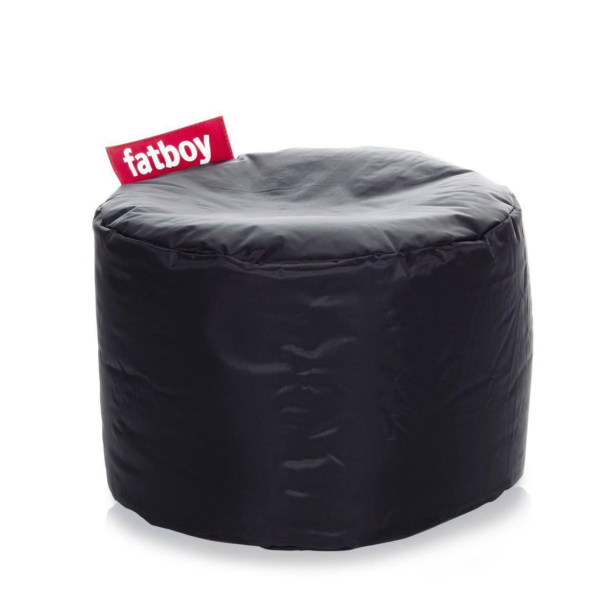 Fatboy Point, pouf d’intérieur rond de petite taille, en nylon, noir