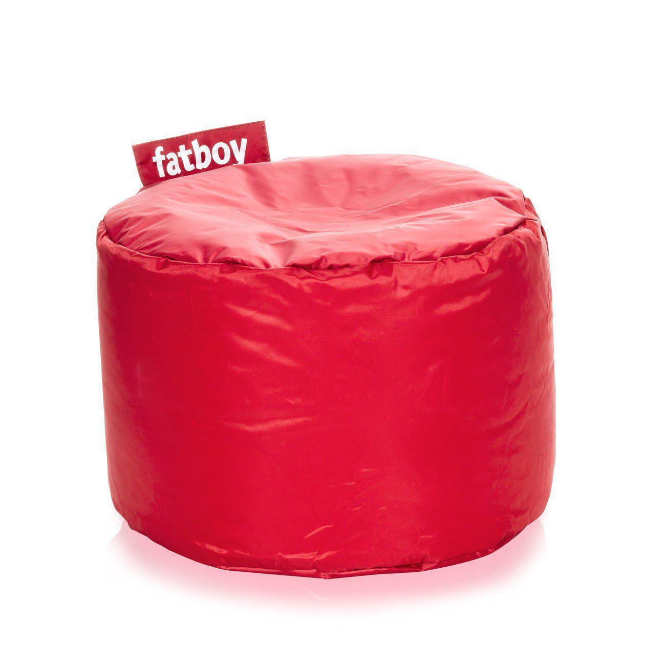 Fatboy Point, pouf d’intérieur rond de petite taille, en nylon, rouge