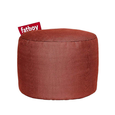 Fatboy Point Stonewashed, pouf d’intérieur de petite taille, en coton effet vintage, rhubarbe