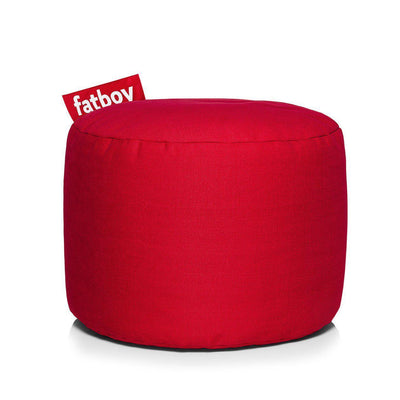 Fatboy Point Stonewashed, pouf d’intérieur de petite taille, en coton effet vintage, rouge