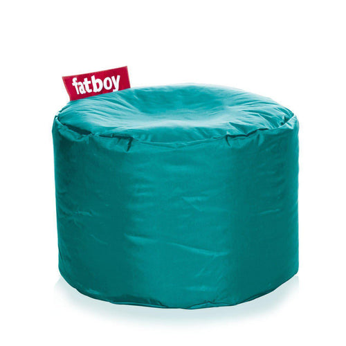 Fatboy Point, pouf d’intérieur rond de petite taille, en nylon, turquoise