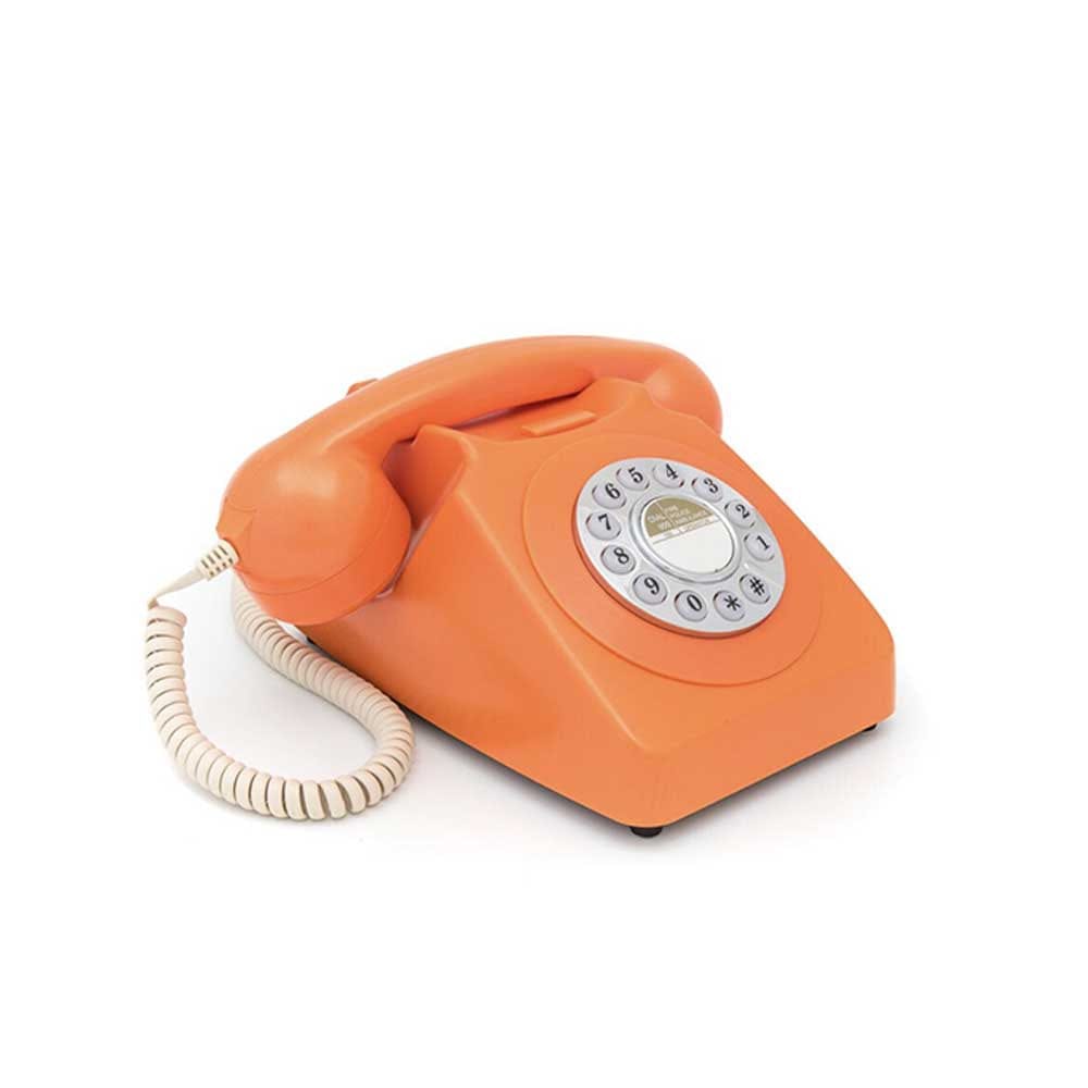GPO 746 Push, téléphone vintage, orange