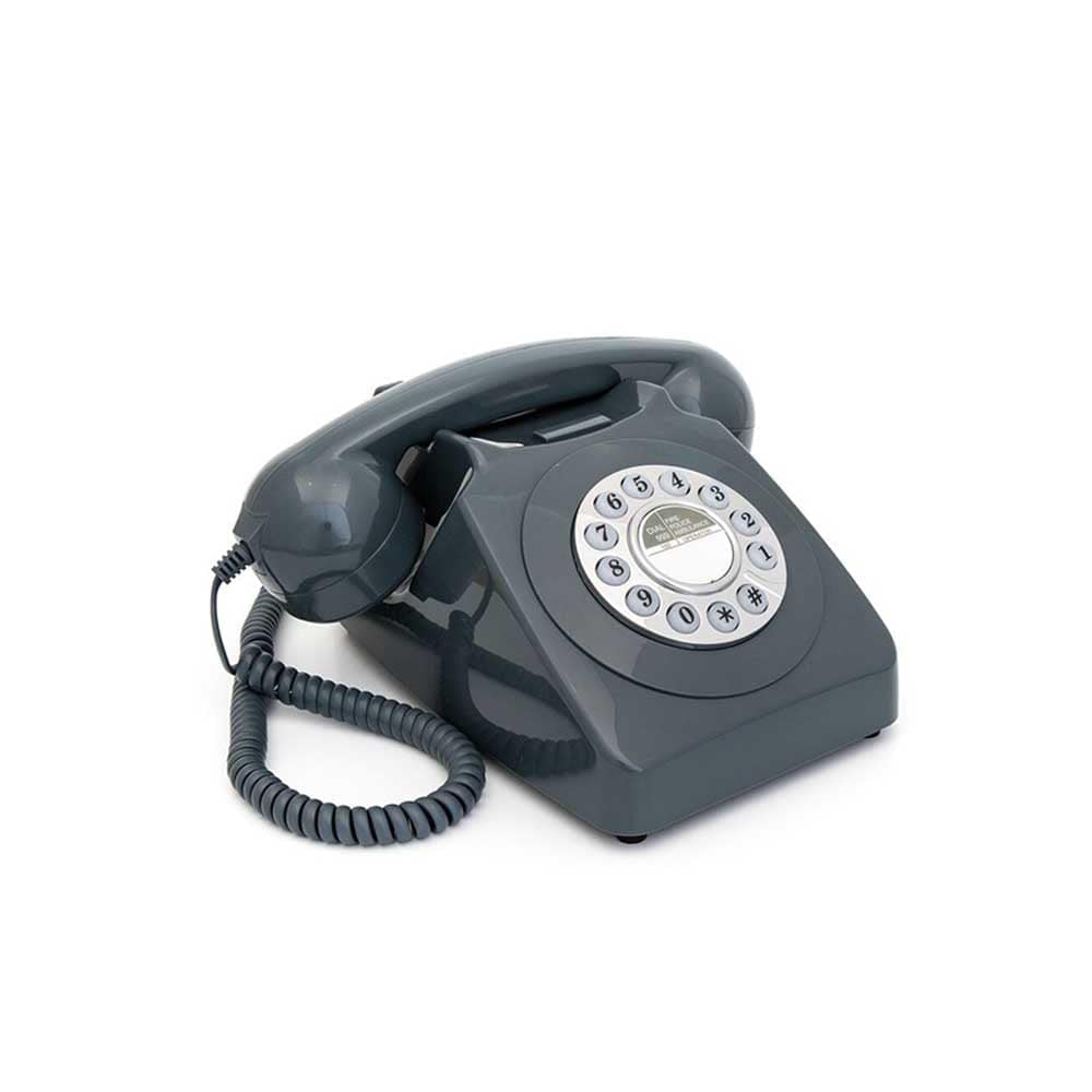 GPO 746 Push, téléphone vintage, gris