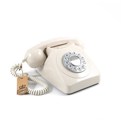 GPO 746 Push, téléphone vintage, ivoire