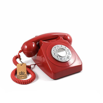 GPO 746 Push, téléphone vintage, rouge