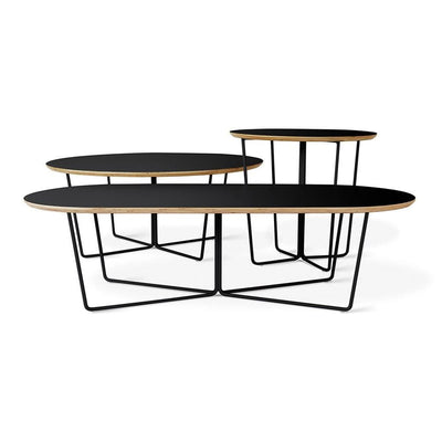 Gus* Modern Array, table basse et table d'appoint, en bois et métal,