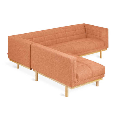 Gus* Modern Mulholland, sofa bi-sectionnel, en tissu et bois, caledon sedona