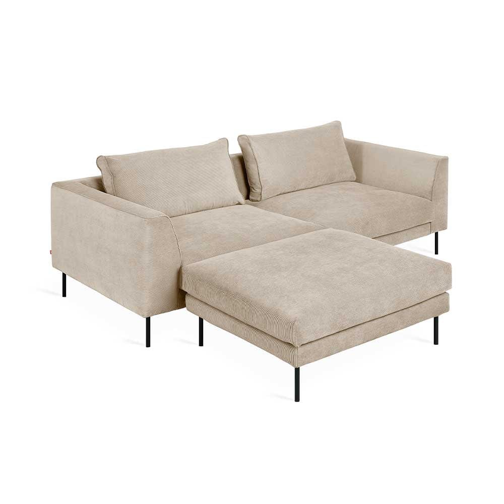 Gus* Modern Renfrew, sofa bi-sectionnel, en tissu, mersey caribou