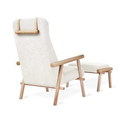 Gus* Modern Labrador, fauteuil et ottoman, en tissu et bois, auckland willow, frêne