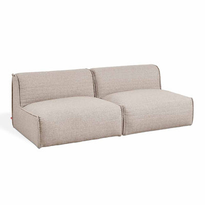 Gus* Modern Nexus, sofa composé de fauteuils larges et confortables, en tissu, parliament coffee