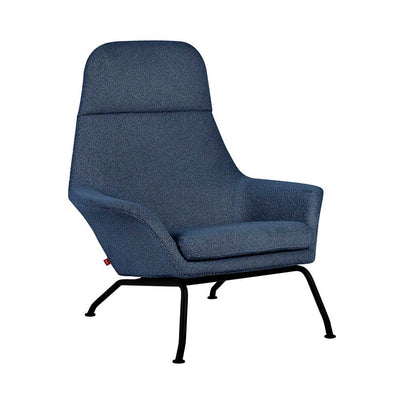 Gus* Modern Tallinn, fauteuil avec dossier haut, en tissu et métal, copenhagen sea