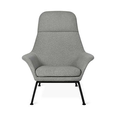 Gus* Modern Tallinn, fauteuil avec dossier haut, en tissu et métal, copenhagen iron