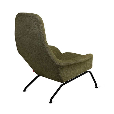Gus* Modern Tallinn, fauteuil avec dossier haut, en tissu et métal, copenhagen terra