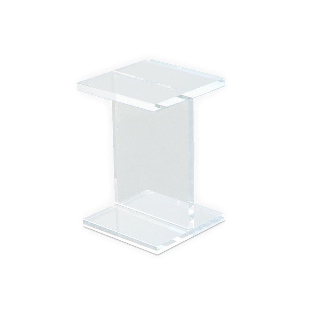 Gus* Modern I-Beam, table d’appoint, en acrylique transparent