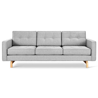 Gus* Modern Jane 2, sofa 3 places, en bois et tissu, bayview silver, naturel