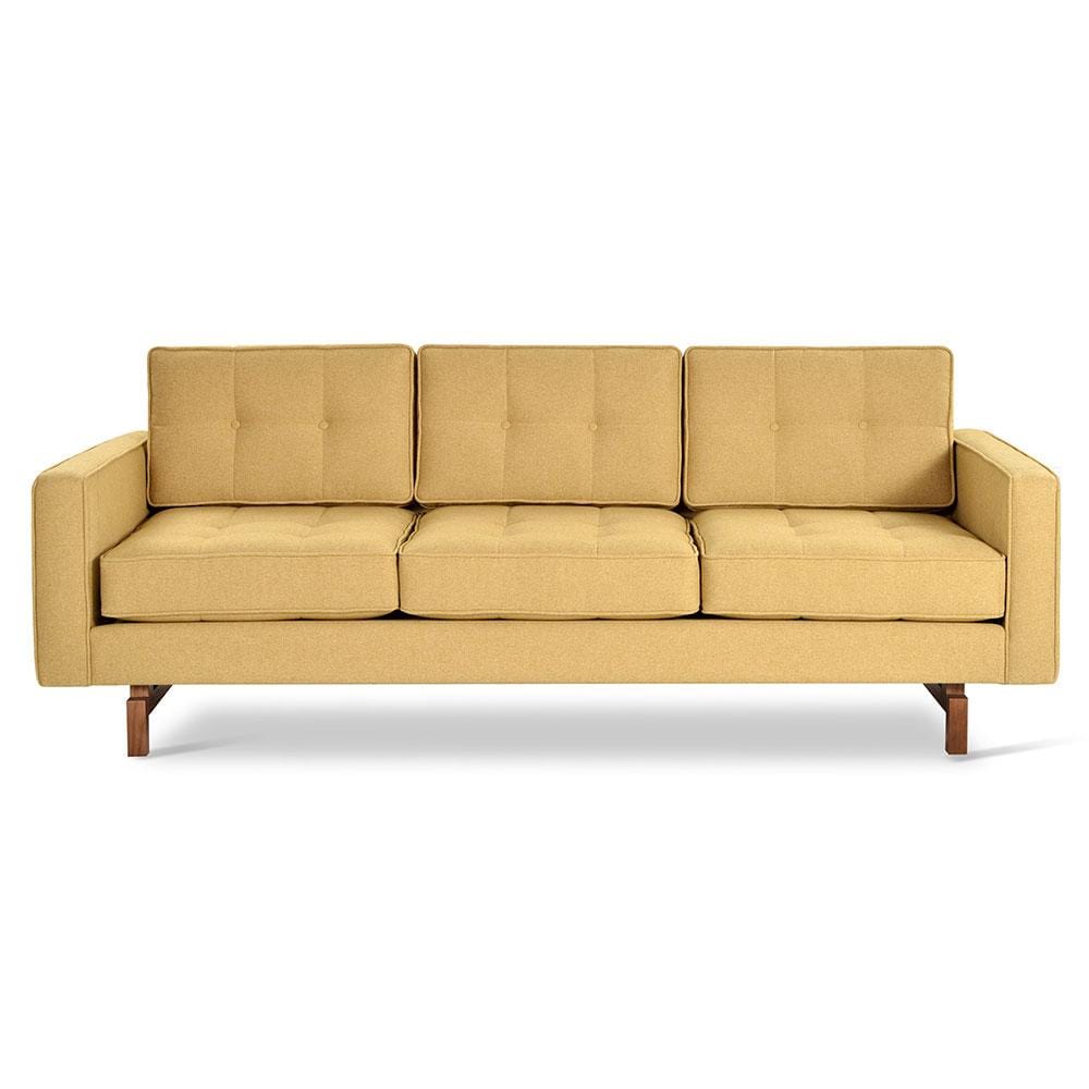 Gus* Modern Jane 2, sofa 3 places, en bois et tissu, stockholm camel, noyer