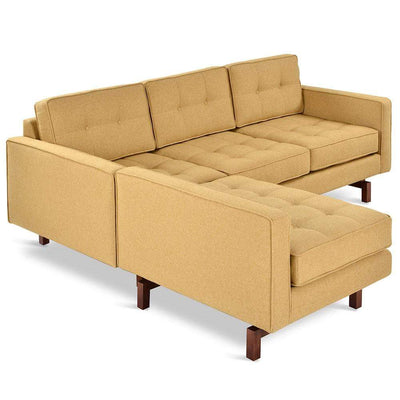 Gus* Modern Jane loft 2, sofa bi-sectionnel, en bois et tissu, stockholm camel, noyer