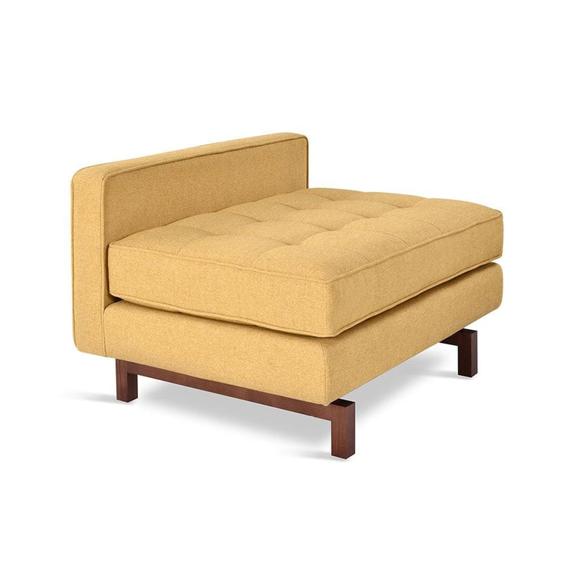 Gus* Modern Jane Lounge 2, sofa sans accoudoirs, en bois et tissu, stockholm camel, noyer