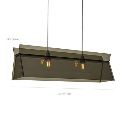 Gus* Modern Lido, lampe suspendue, en acrylique, dimensions