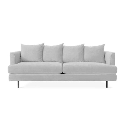 Gus* Modern Margot, sofa 3 places avec choix des pieds, en métal et tissu, velvet london