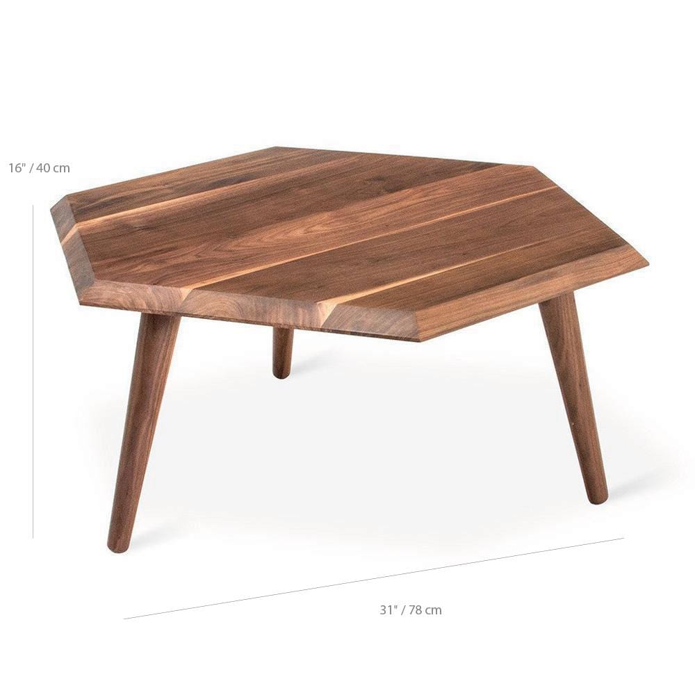 Gus* Modern Metric, table basse, en bois, dimensions