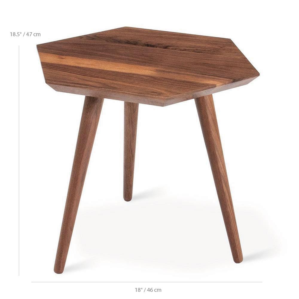 Gus* Modern Metric, table d’appoint, en bois, dimensions