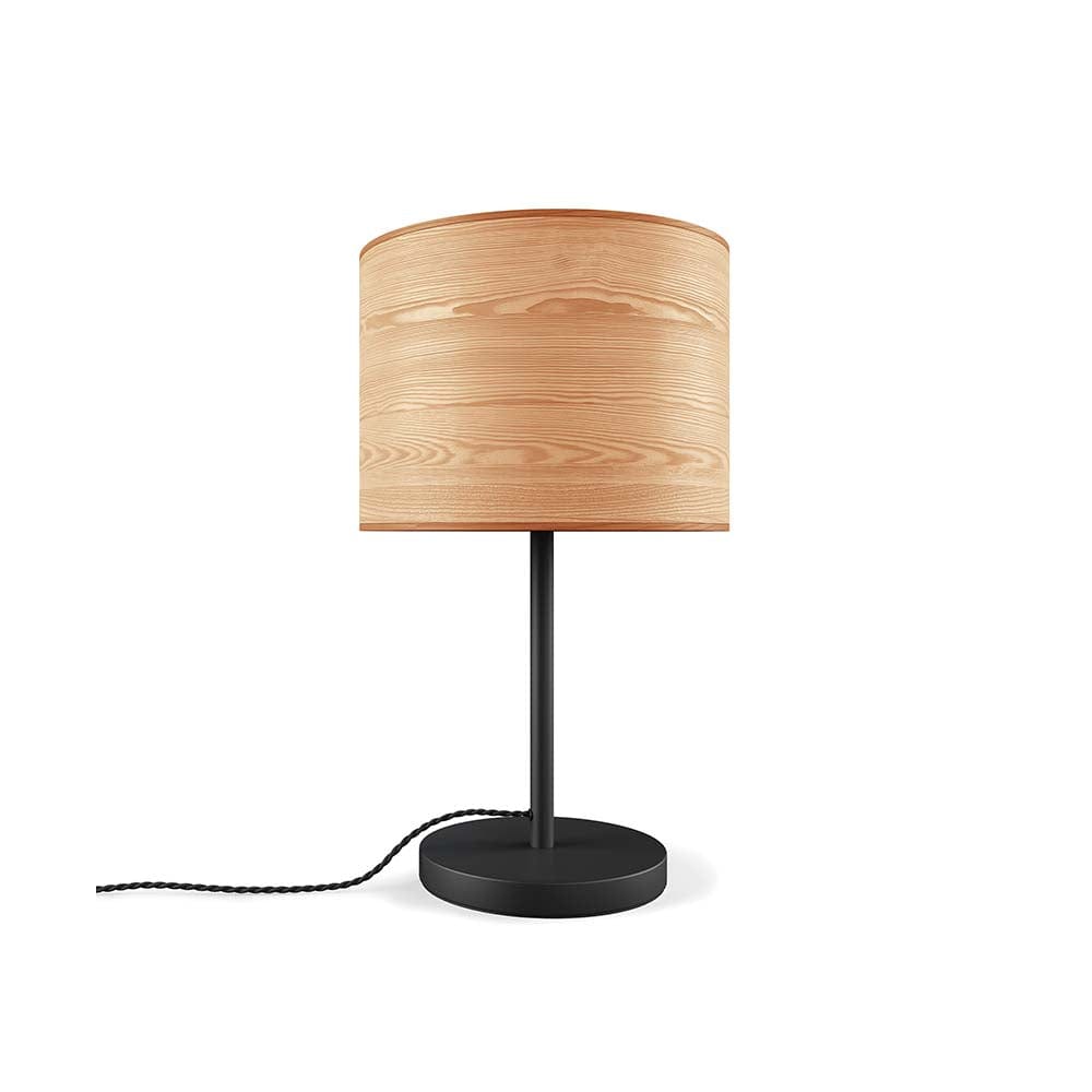 Gus* Modern Milton, lampe de table, en bois et métal, noir