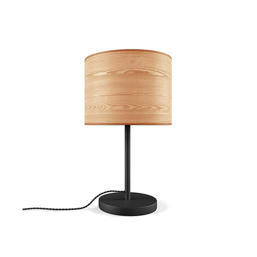 Gus* Modern Milton, lampe de table, en bois et métal, noir