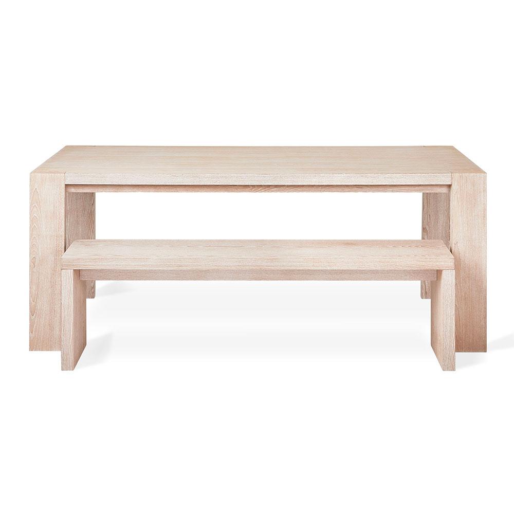 Gus* Modern Plank, table à dîner et de salle à manger, en bois, frêne blanc