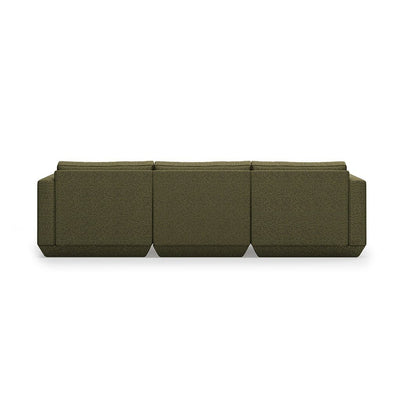 Gus* Modern Podium 4, sofa sectionnel, en bois et tissu, copenhagen terra, gauche