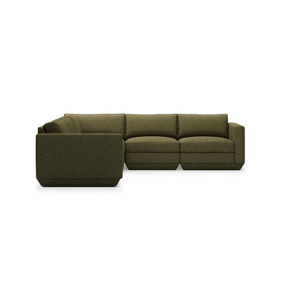 Gus* Modern Podium 5, sofa sectionnel, en bois et tissu, copenhagen terra