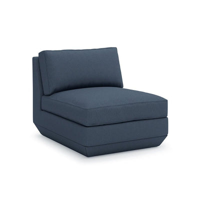 Gus* Modern Podium, modules pour sofa à créer soi-même, en bois et tissu, fauteuil, hanson navy