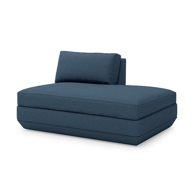Gus* Modern Podium, modules pour sofa à créer soi-même, en bois et tissu, lounge droit, hanson navy