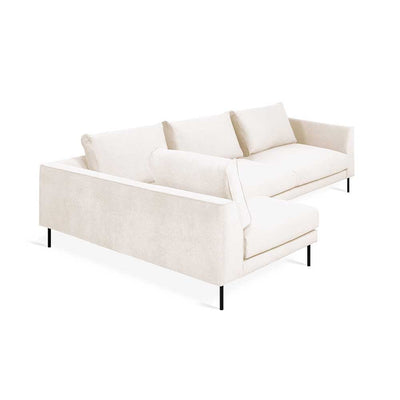 Gus* Modern Renfrew, sofa sectionnel, en tissu, merino cream, gauche