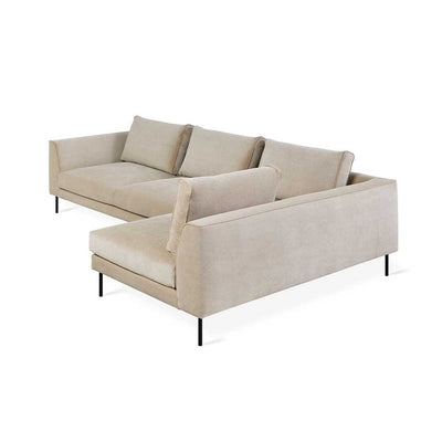 Gus* Modern Renfrew, sofa sectionnel, en tissu, mersey caribou, droit
