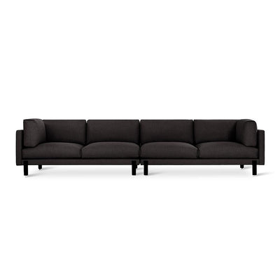 Gus* Modern XL Silverlake, sofa de grande taille, en tissu et métal, andorra espresso