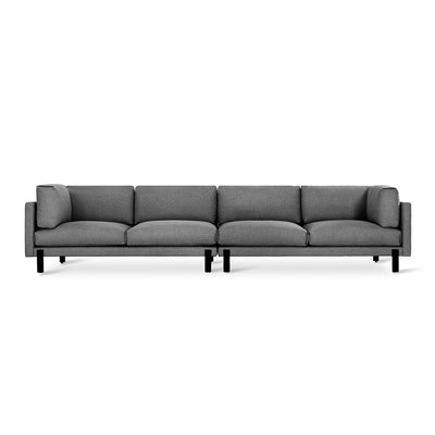 Gus* Modern XL Silverlake, sofa de grande taille, en tissu et métal, andorra pewter