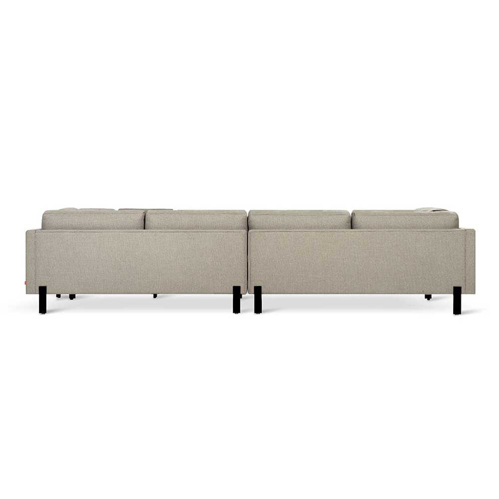 Gus* Modern XL Silverlake, sofa sectionnel de grande taille, en tissu et métal, andorra almond