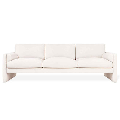 Gus* Modern Laurel, long sofa de 3 places, en tissu, merino cream