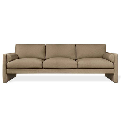 Gus* Modern Laurel, long sofa de 3 places, en tissu, merino mocha