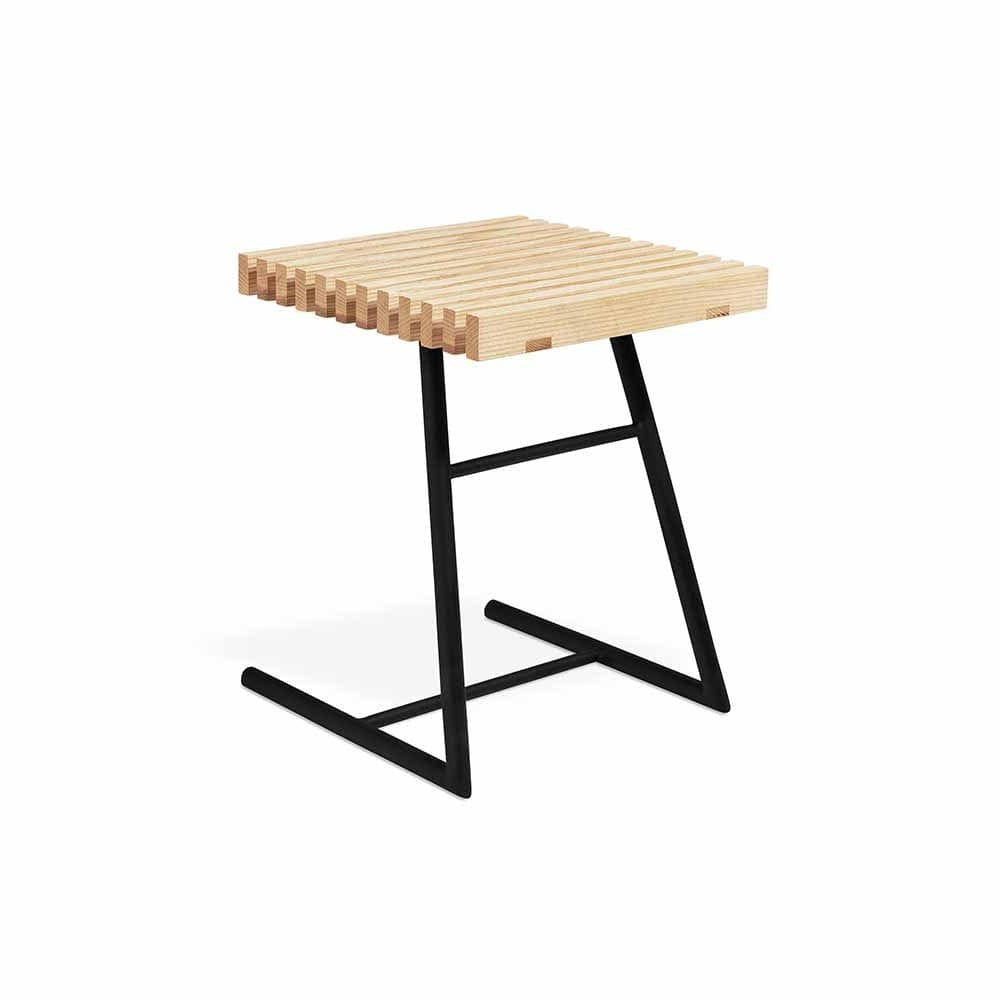 Gus* Modern Transit, table d'appoint polyvalente, en bois et tissu, frêne
