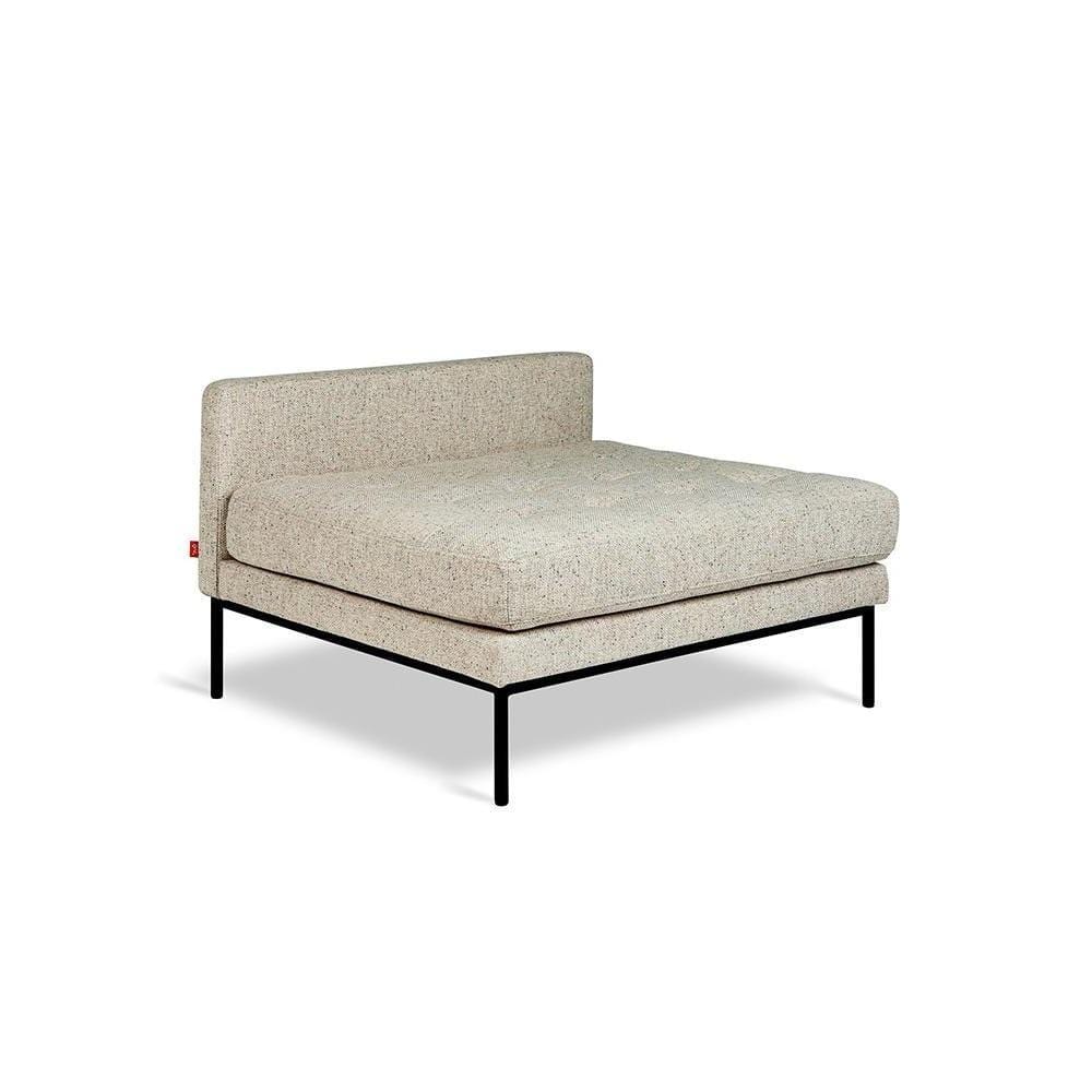 Gus* Modern Towne, sofa lounge, en métal et tissu, funfetti linen