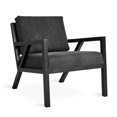 Gus* Modern Truss, fauteuil confortable, en bois et tissu, vintage mineral