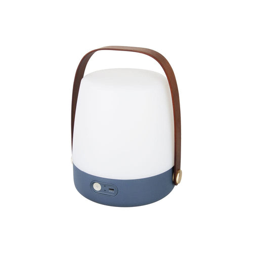 kooduu Lite-up bleu, lampe de table portable et rechargeable, bleu océan