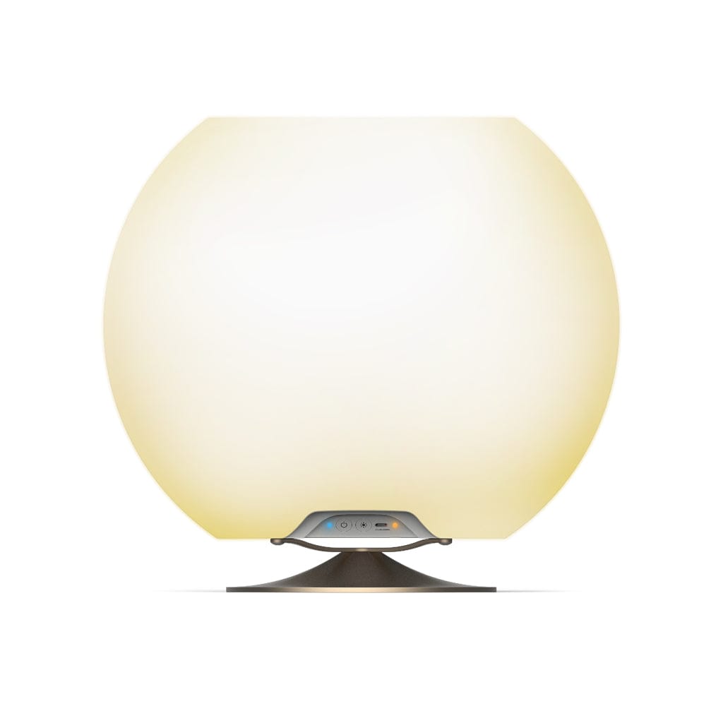 Kooduu Sphere, lampe d’intérieur et d’extérieur transportable avec refroidisseur de boisson, laiton