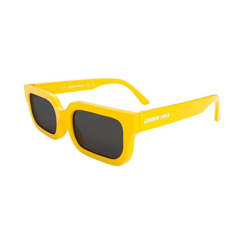 London Mole Icy, lunettes de soleil, en polycarbonate, jaune mat / noir