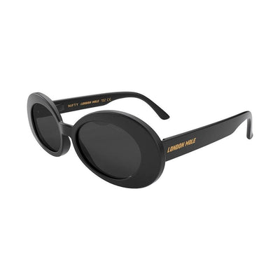 London Mole Nifty, lunettes de soleil, en polycarbonate, noir mat / noir