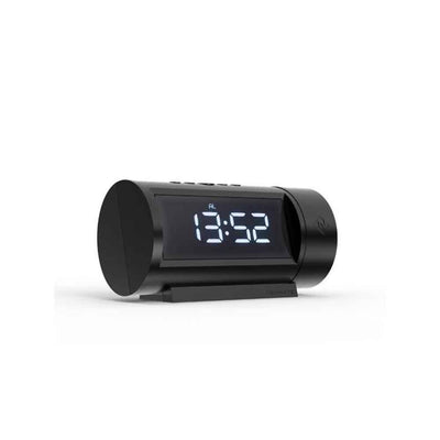 Newgate Pil, petit réveil à écran LCD, en acrylique, noir