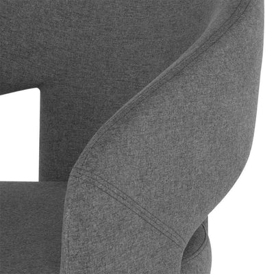 Nuevo Anise, fauteuil, en tissu, gris schisteux