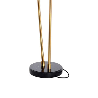Nuevo Dominique, lampe sur pied, en métal avec une base en marbre, noir